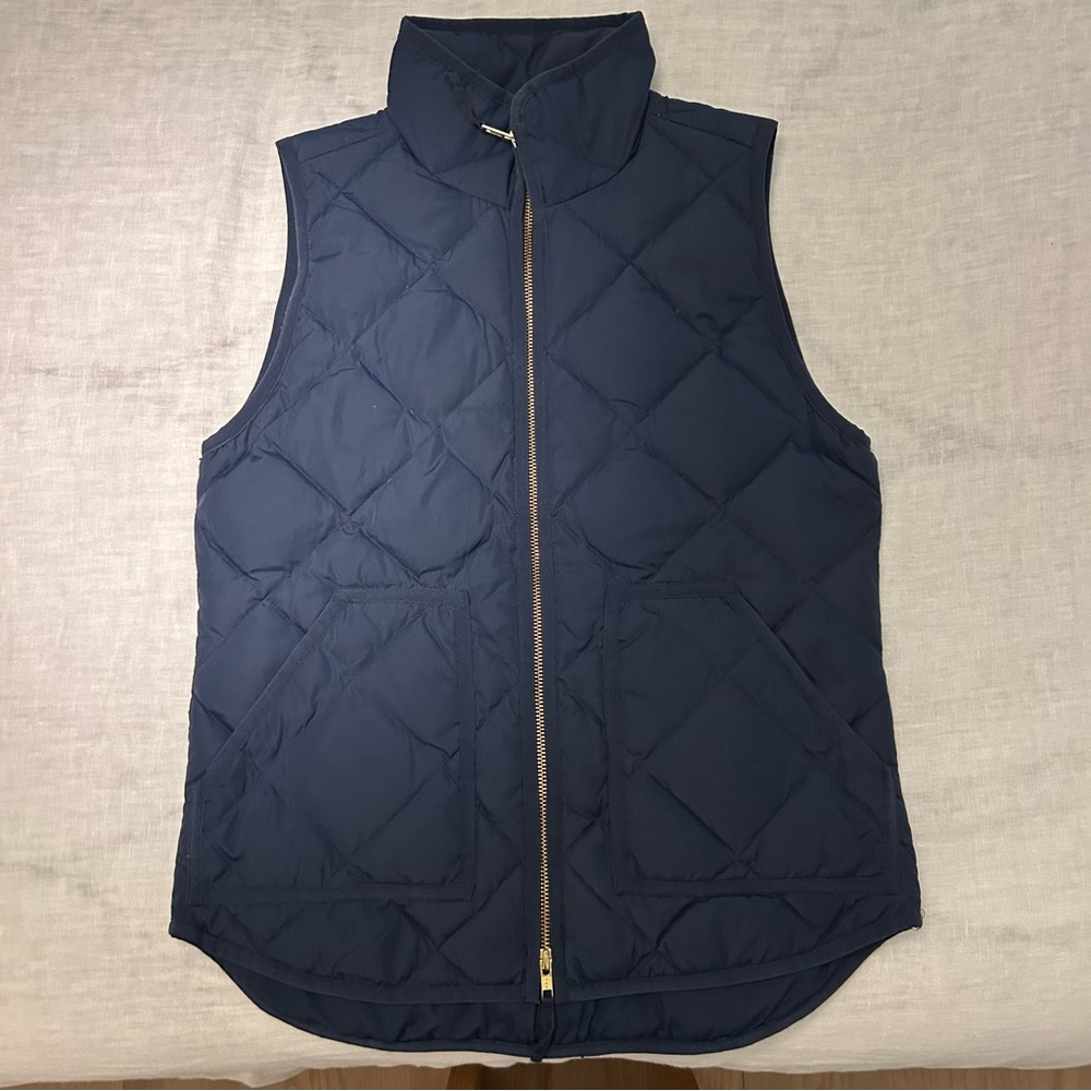 J. Crew Navy Down-Filled Vest